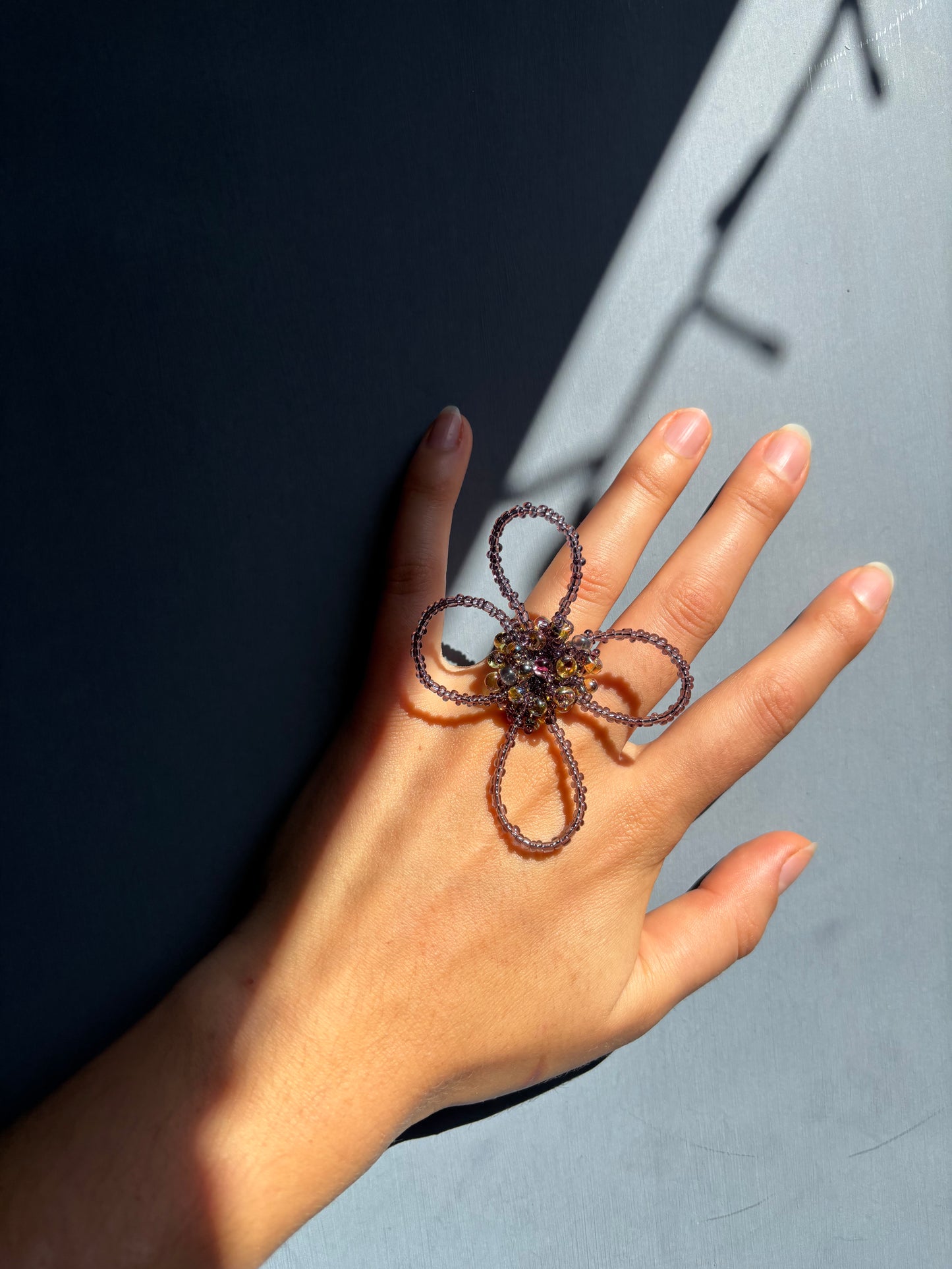 Flower Ring Purple