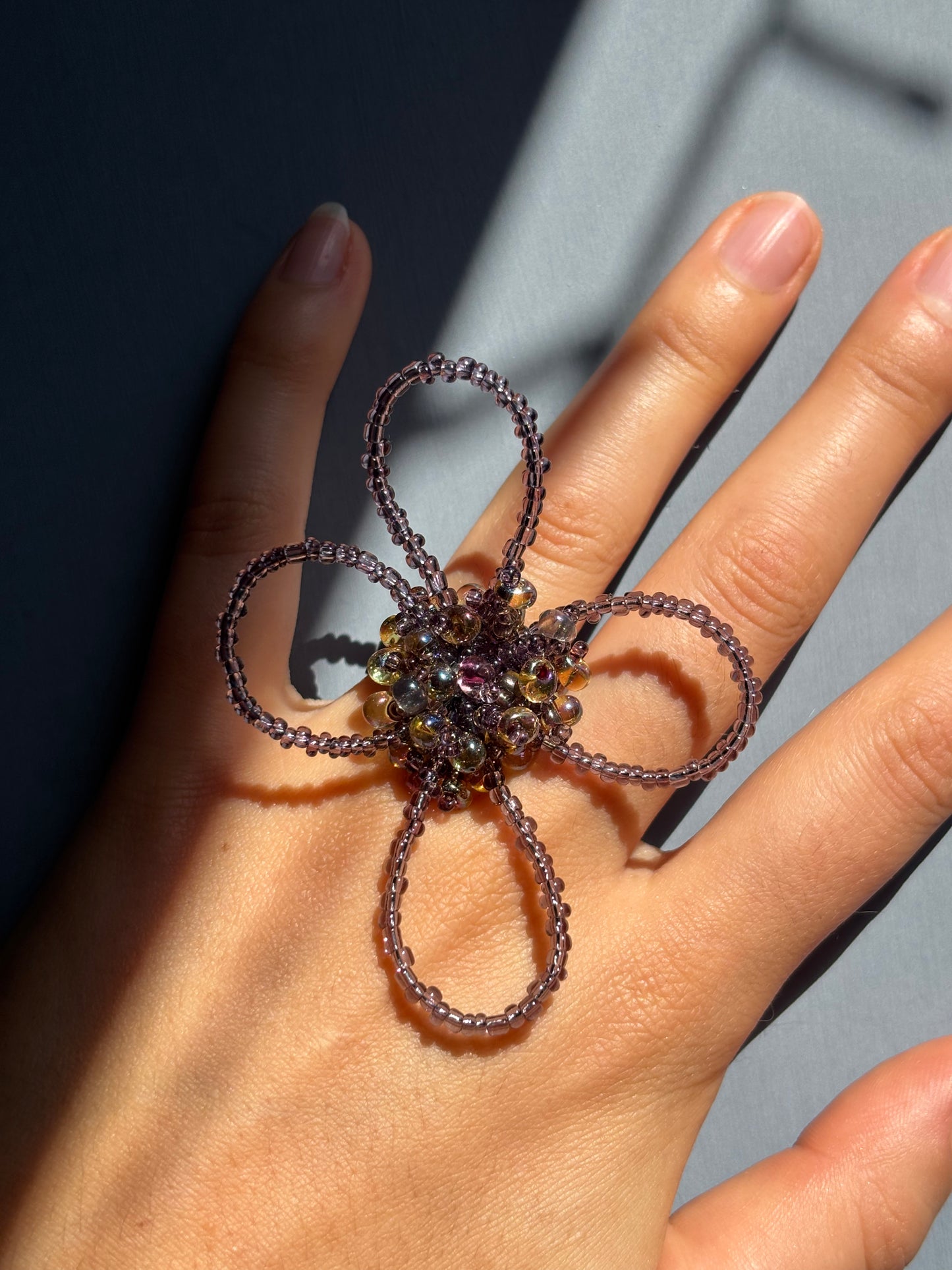 Flower Ring Purple
