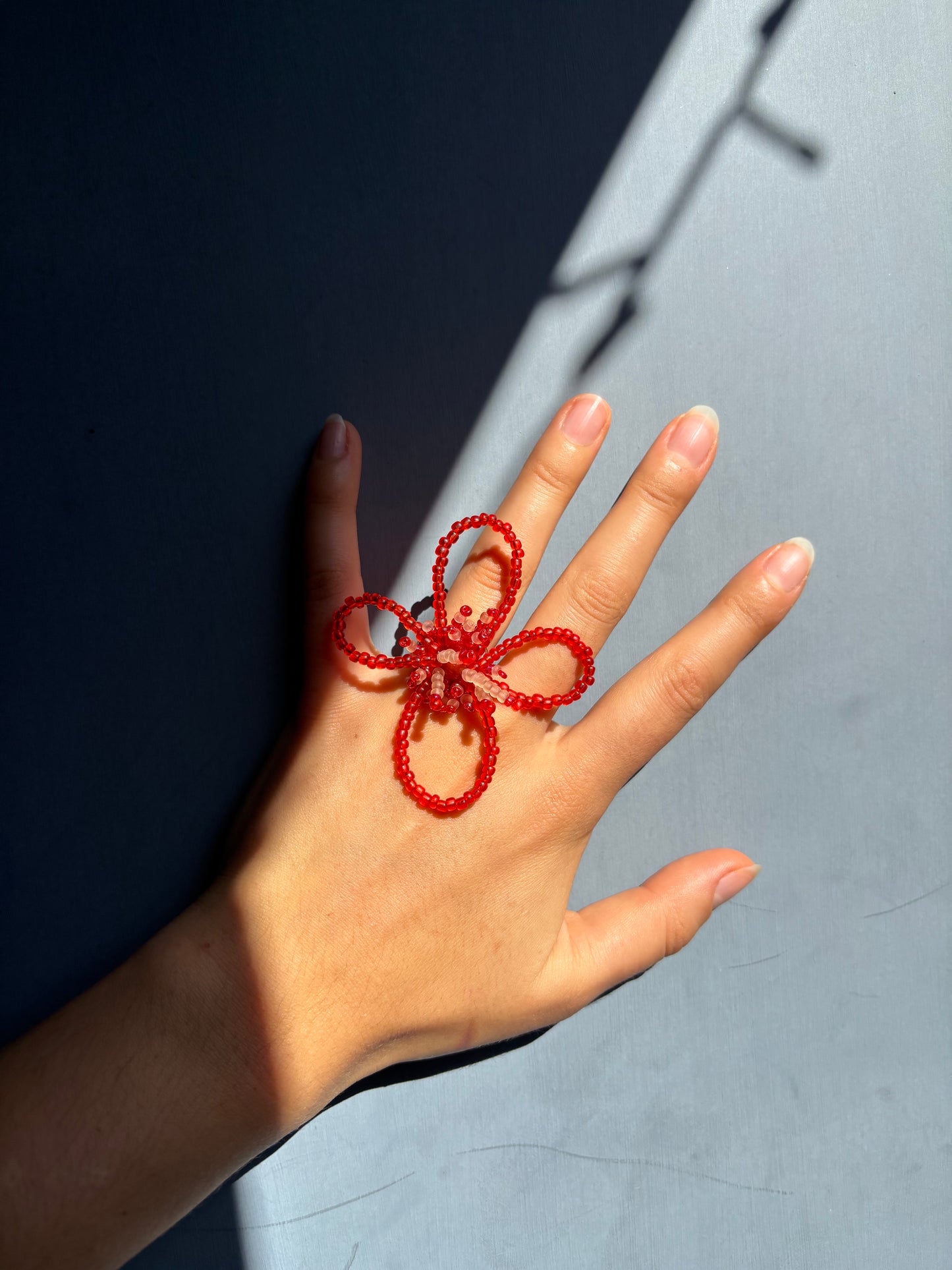 Flower Ring Red