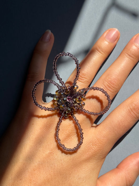 Flower Ring Purple
