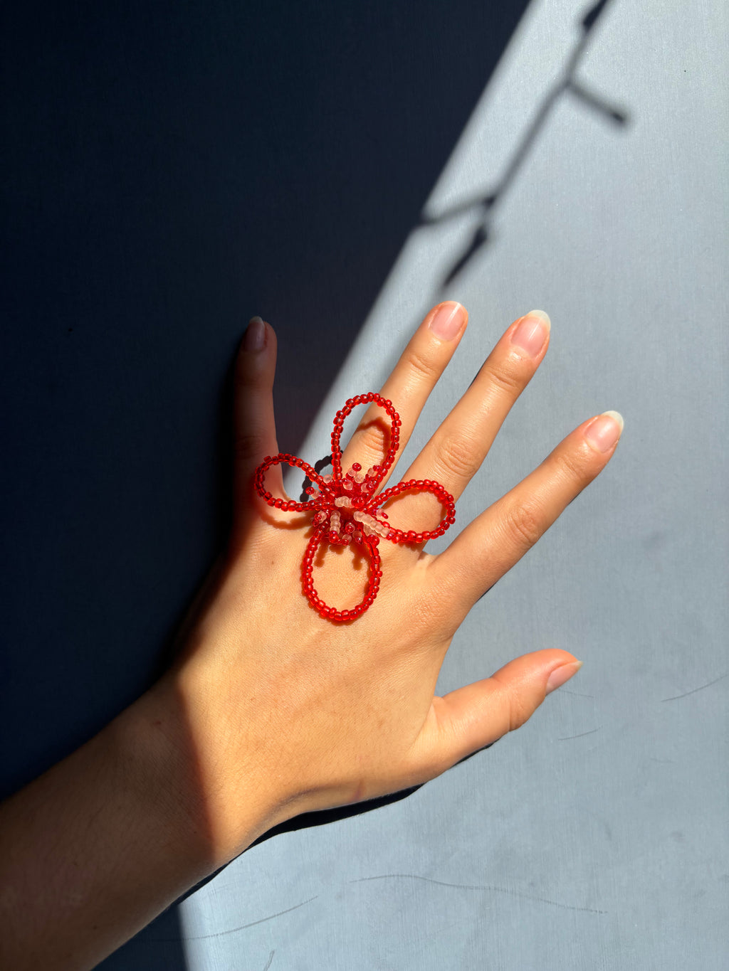 Flower Ring Red